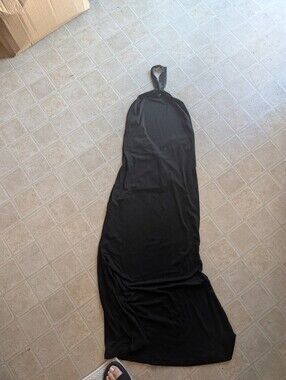 Black Halter Maxi Dress